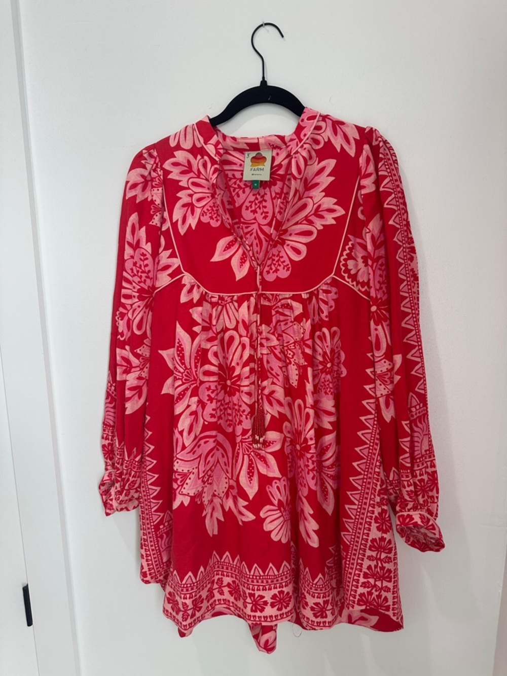 Farm Rio Tapestry Long Sleeve Mini Dress - Picture 2 of 5